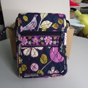 Vera Bradley Top Zip Hipster Crossbody Bag w/Cover Flap